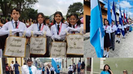 Desde horas muy tempranas niños y jóvenes copanecos le rindieron honor a Honduras en sus 202 años de Independencia. Así lo vivieron.