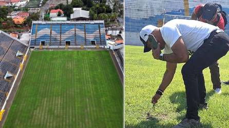 La nueva cancha del estadio Morazán de San Pedro Sula presenta problemas y seguirá sin poder utilizarse, según informó Mario Moncada, Comisionado Nacional de Deportes (Condepor).