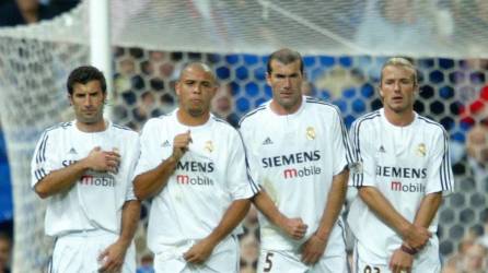 David Beckham formó parte de los ‘Galácticos’ del Real Madrid junto a Luis Figo, Ronaldo y Zinedine Zidane.