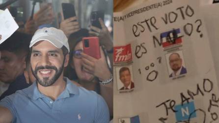 El presidente de El Salvador, Nayib Bukele, reclamó recientemente en sus redes sociales por peculiares votos que dejaron sus seguidores en las urnas de las pasadas elecciones.