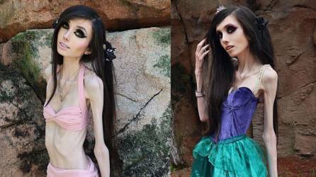 Eugenia Cooney se dio a conocer en las plataformas más que por su contenido, por su apariencia y extrema delgadez que presume con su estilo gótico.