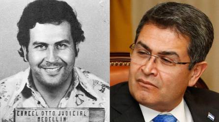 Escobar, que tuvo nexos con capos hondureños en los años 80, y Juan Orlando Hernández, exmandatario hondureño que enfrenta cargos por narcotráfico en Estados Unidos.