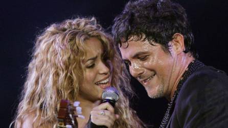 Los cantantes Shakira y Alejandro Sanz.