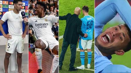 Las imágenes que no has visto de los partidos del día en la vuelta de octavos de final de la Champions League con las clasificaciones de Real Madrid y Manchester City a caurtos.