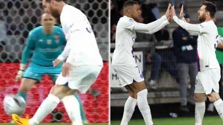 Kylian Mbappé y Lionel Messi se juntaron para tumbar al Angers.