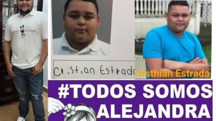 A la izquierda un foto actual de Cristhian Estrada. A la derecha cómo lucía cuando fue mencionado en el caso de Alejandra.