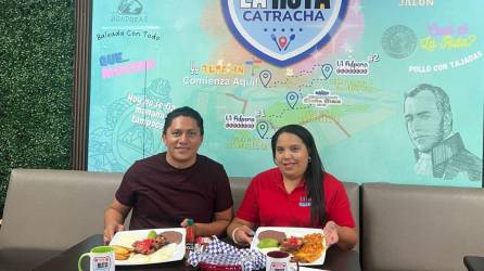 Maynor Sandoval y Sara Mena son los hondureños que le dieron vida al restaurante “La Ruta Catracha” en Los Ángeles, California.