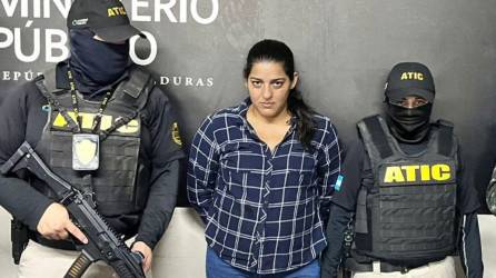 Detención de la abogada Diana Gisell Zelaya Banegas.