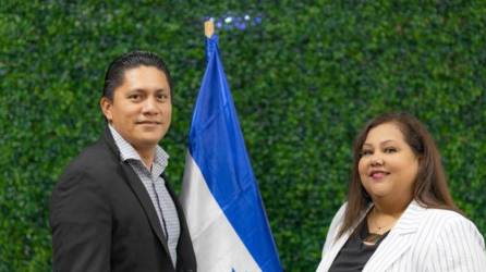 Maynor Sandoval y Elga Ramírez, los hondureños que están al frente de la Confederación Centroamericana (Cofeca) en representación de Honduras.