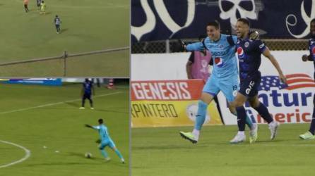 ¡Desde media cancha! Así fue el golazo de Jonathan Rougier en el Génesis-Motagua