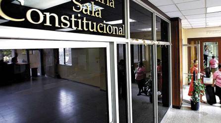 Sala de lo Constitucional en la sede de la Corte Suprema de Justicia de Honduras.