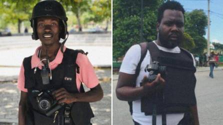 Wilguens Louissaint y Amady John Wesley, periodistas asesinados en Haití. Fotos: Cortesía