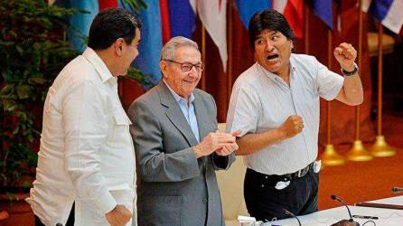 Nicolás Maduro, Raúl Castro y Evo Morales han sido promotores del Foro de Sao Paulo.