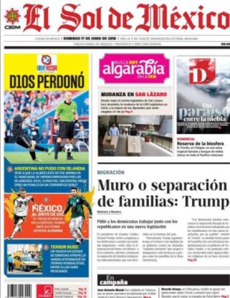 La prensa en México también se ha pronunciado sobre el amargo empate de Argentina en su debut en Rusia.