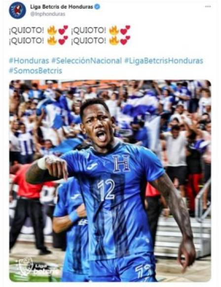 La Liga Nacional de Honduras en sus redes sociales le rindió homenaje a Romell Quioto.