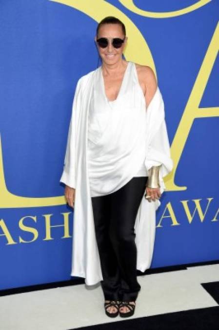 La diseñadora de moda Donna Karan.