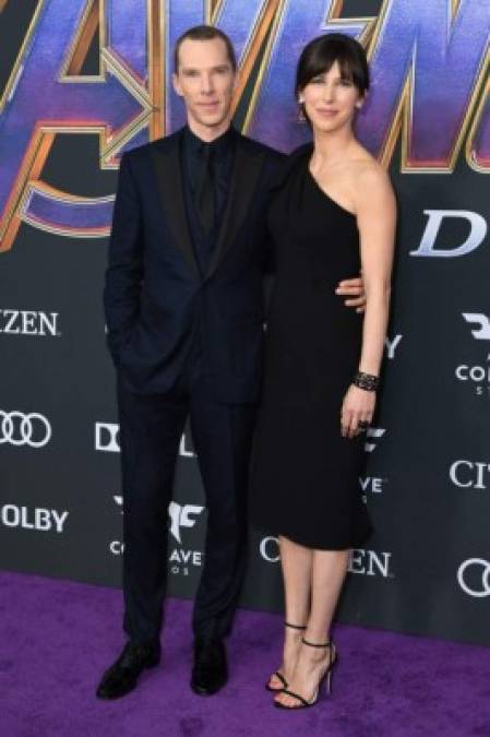 La estrella Benedict Cumberbatch (Doctor Strange) estuvo con su esposa, la directora de teatro Sophie Hunter.