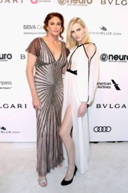 La celebrity Caitlyn Jenner y la modelo transexual Andreja Pejic.<br/>