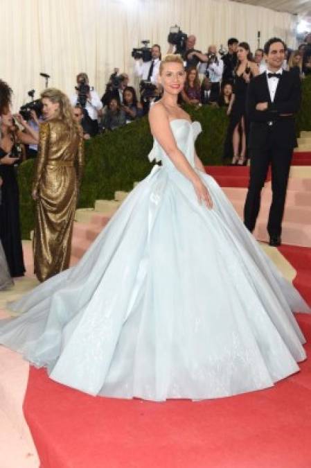 Claire Danes en un vestido de Zac Posen.