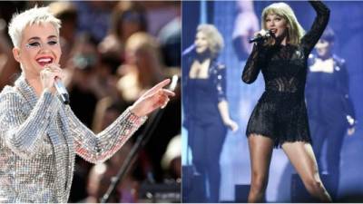 Katy Perry y Taylor Swift. Las artistas están distanciadas desde hace varios años. La manzana de la discordia entre ellas fue el músico John Mayer, quien salió primero con Swift y luego con Perry. Taylor lanzó hace unas semanas el tema “Look What You Made Me Do”, una canción dedicada a todos sus enemigos públicos, entre ellos, Katy Perry. Durante una entrevista con James Corden, Perry dijo que era Taylor la que debía poner fin a esa “situación” y no ella.