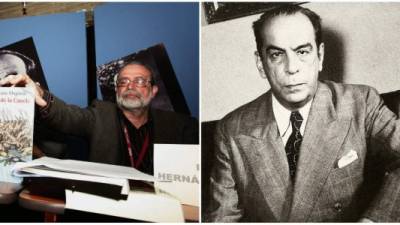 El director del Centro de Estudios Latinoamericanos Rómulo Gallegos, Roberto Hernández Montoya (i).EFE/Archivo, y a la par Rómulo Gallegos, escritor venezolano.