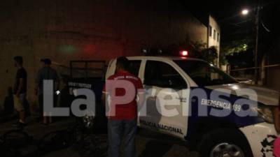 Las autoriddes policiales aseguraron el lugar de la escena del crimen.