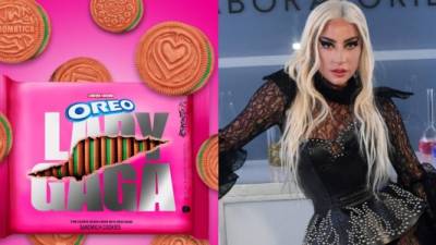 Las nuevas galletas de Lady Gaga en colaboración con Oreo estarán a la venta en enero, en Estados Unidos.
