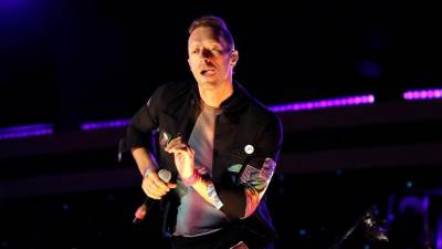 El cantante de la banda Coldplay, Chris Martin.