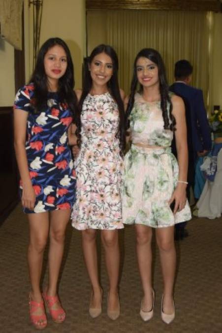 Laura Zepeda, Diana Dubón y Yorleny Menjívar.