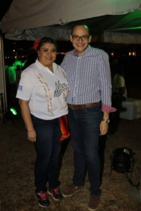 Lorena Alvarado y Leo Rivas.