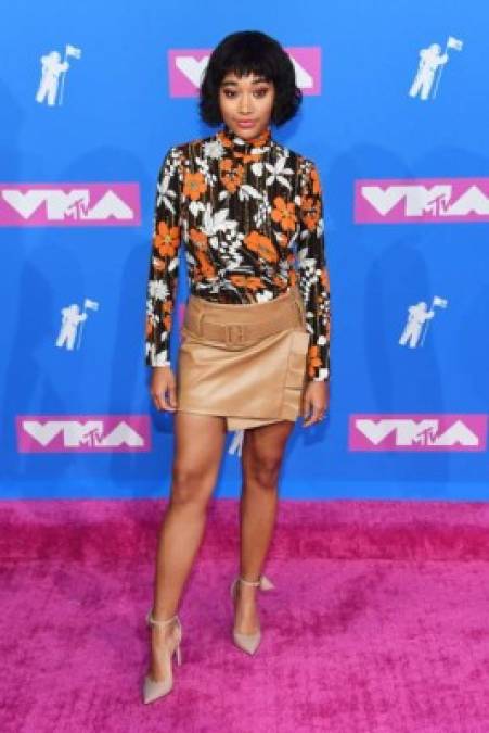 NEW YORK, NY - AUGUST 20: Amandla Stenberg attends the 2018 MTV Video Music Awards at Radio City Music Hall on August 20, 2018 in New York City. Nicholas Hunt/Getty Images for MTV/AFP