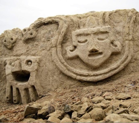 Descubren en Perú muro prehispánico de 3,800 años