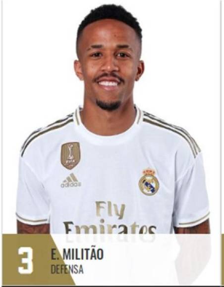 Éder Militão - El defensa brasileño hereda el 3 que en su momento dejó Pepe.