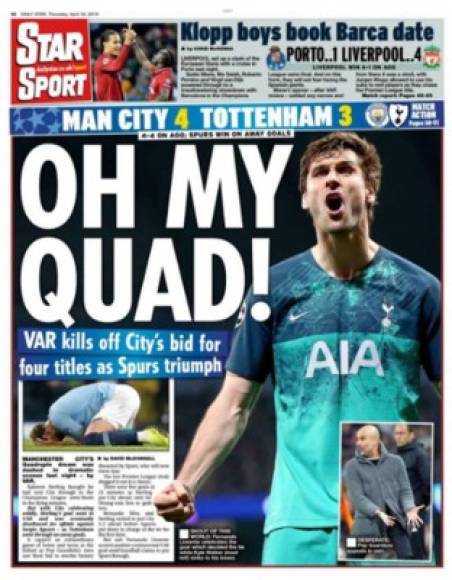 Star Sport - El diario británico destaca que el 'VAR mató' al Manchester City.