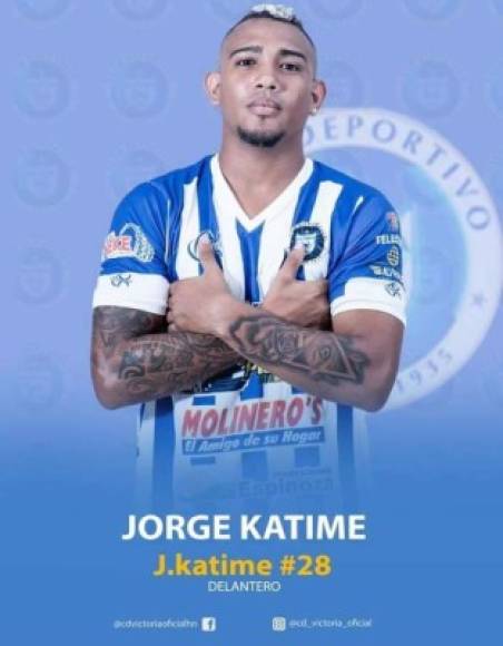 Jorge Katime - Es un delantero colombiano que estuvo en las inferiores del Atlético de Madrid de España. Tiene 24 años y busca ser un referente en el ataque jaibo.