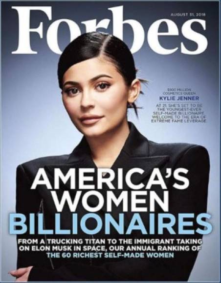 Forbes causó polémica al denominarla la 'billonaria hecha a sí misma más joven de la historia' al dar cuenta de su fortuna total, que asciende a 900 millones y que ha generado en unos tres años.