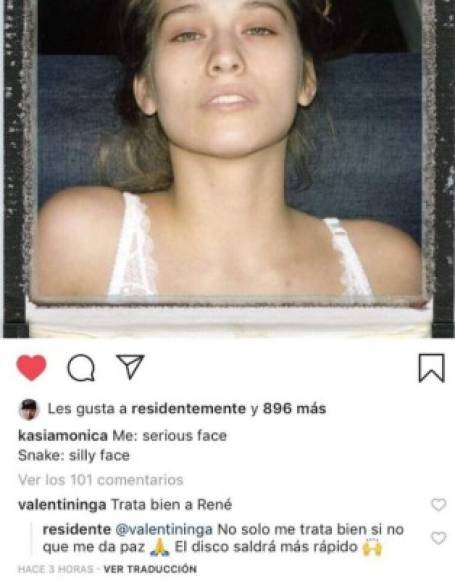 Súper enamorado, el cantante le dedicó a su nueva pareja su primera declaración pública. “No solo me trata bien, sino que me da paz. El disco saldrá más rápido”, respondió René a una seguidora que le pidió a Kasia que lo “tratara bien”.<br/><br/>