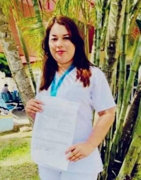 La joven enfermera, de 27 años, laboraba en el área de labor y parto del Hospital Gabriela Alvarado, sanatorio al que fueron trasladados los heridos del accidente.