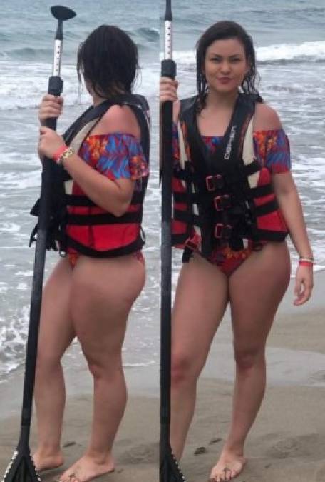 Malubi Paz<br/><br/>La novia de Romel Quioto compartió que disfrutó del verano en el Indura Indura Beach & Golf Resort en Tela.<br/>