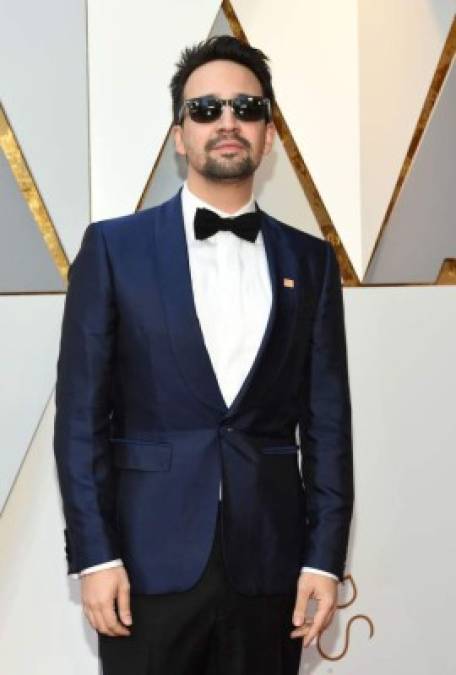 Los chicos también se lucieron en la alfombra roja, como el productor y acto puertorriqueño, Lin-Manuel Miranda.