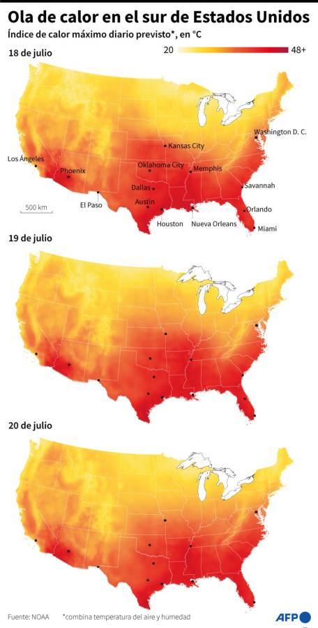 Más de 80 millones de personas bajo alerta por calor extremo en EEUU