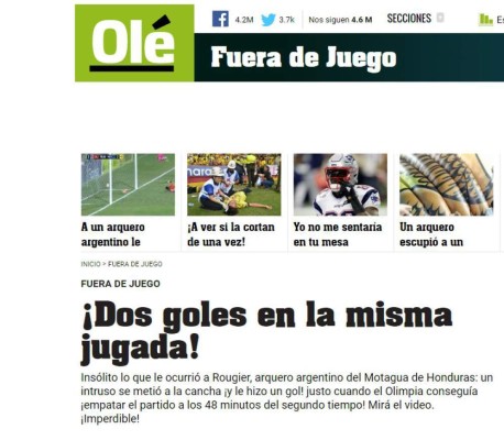 Gol de aficionado de Olimpia -Motagua le da la vuelta al mundo