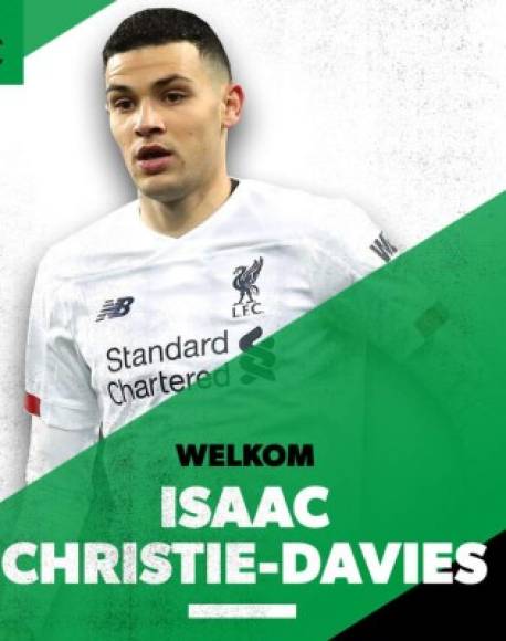 El Liverpool ha cedido al Círculo de Brujas de Bélgica a Isaac Christie-Davies, un joven galés de 22 años.