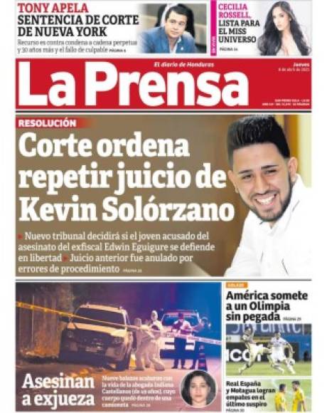 Diario La Prensa - “América somete a un Olimpia sin pegada“.