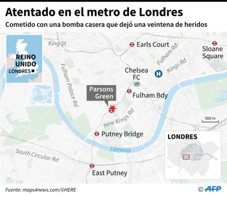 Arrestan a joven tras atentados que dejaron 30 heridos en Londres