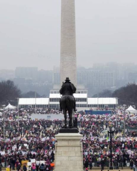 Washington es el centro de las manifestaciones contra Trump.