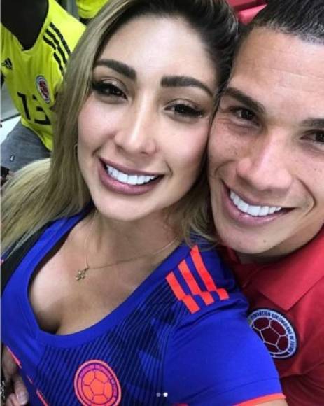 Cindy Álvarez es novia del mediocampista Mateus Uribe, que jugó de titular con Colombia ante Polonia en el Mundial de Rusia 2018.