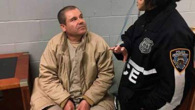 La defensa de 'El Chapo' se ha quejado de la merma de capacidades de su cliente, desde alucinaciones hasta pérdida de memoria.Foto AFP.