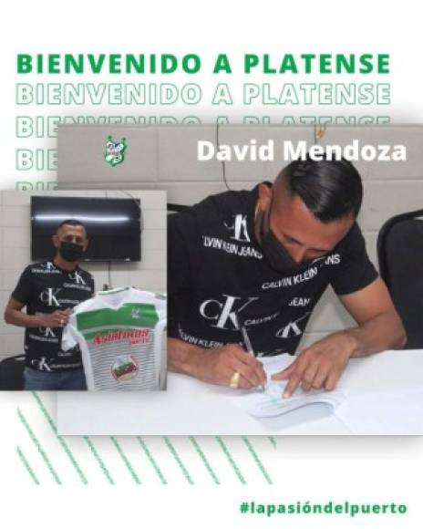 David Mendoza: Lateral hondureño que fue fichado por el Platense; llega procedente del Real de Minas.