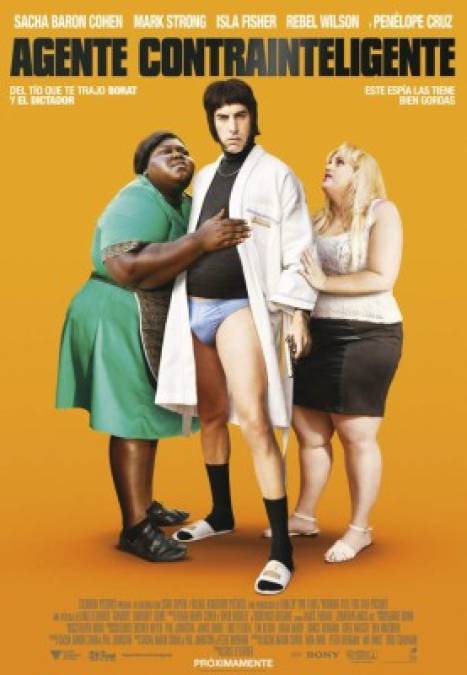 2. 'Espía por error' es una película protagonizada por Sacha Baron Cohen, Penélope Cruz y Mark Strong.